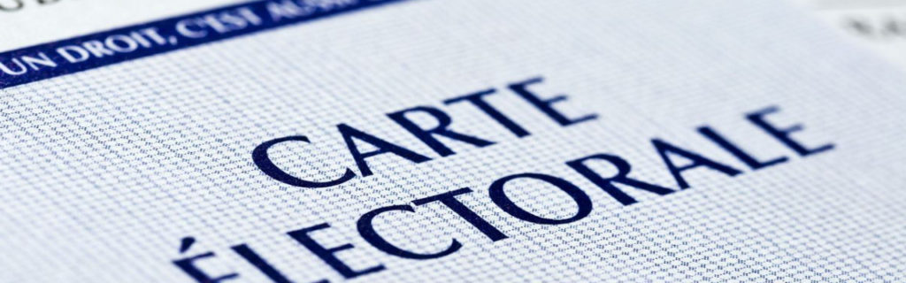 Haut de page carte électorale