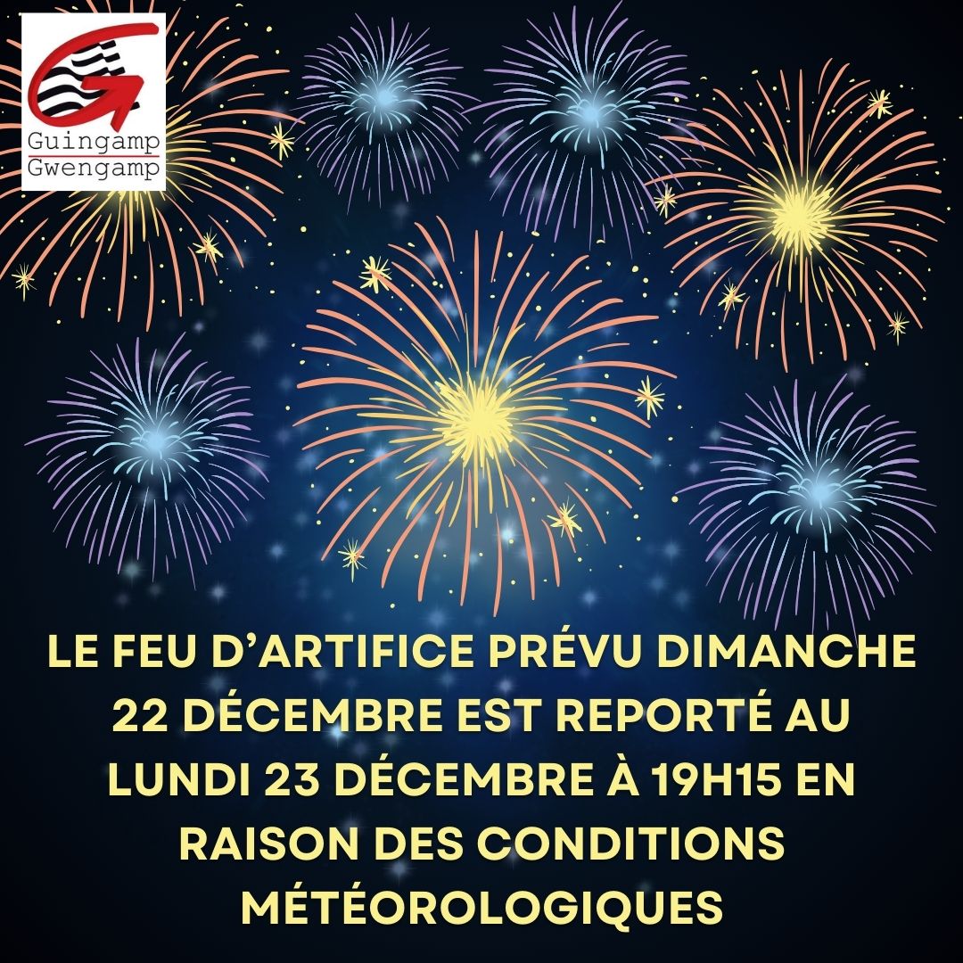 Report du feu d’artifice